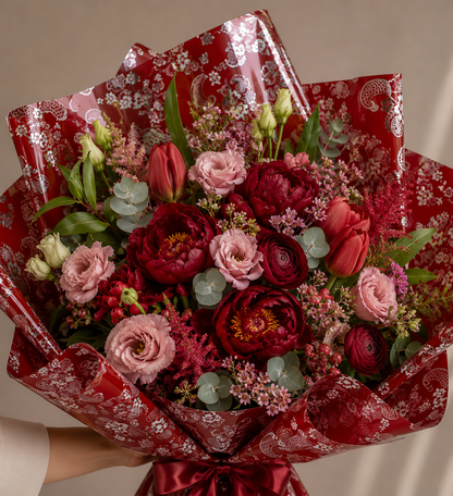 Celofan patrat - Vintage Floral