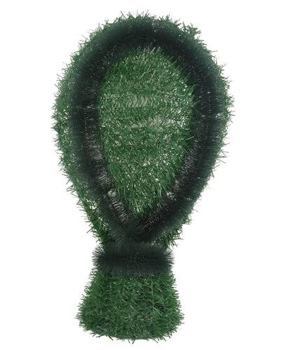 Coroana Funerara Brad Artificial Tip Lacrima Intoarsa cu Picior Fara Flori H 90 cm