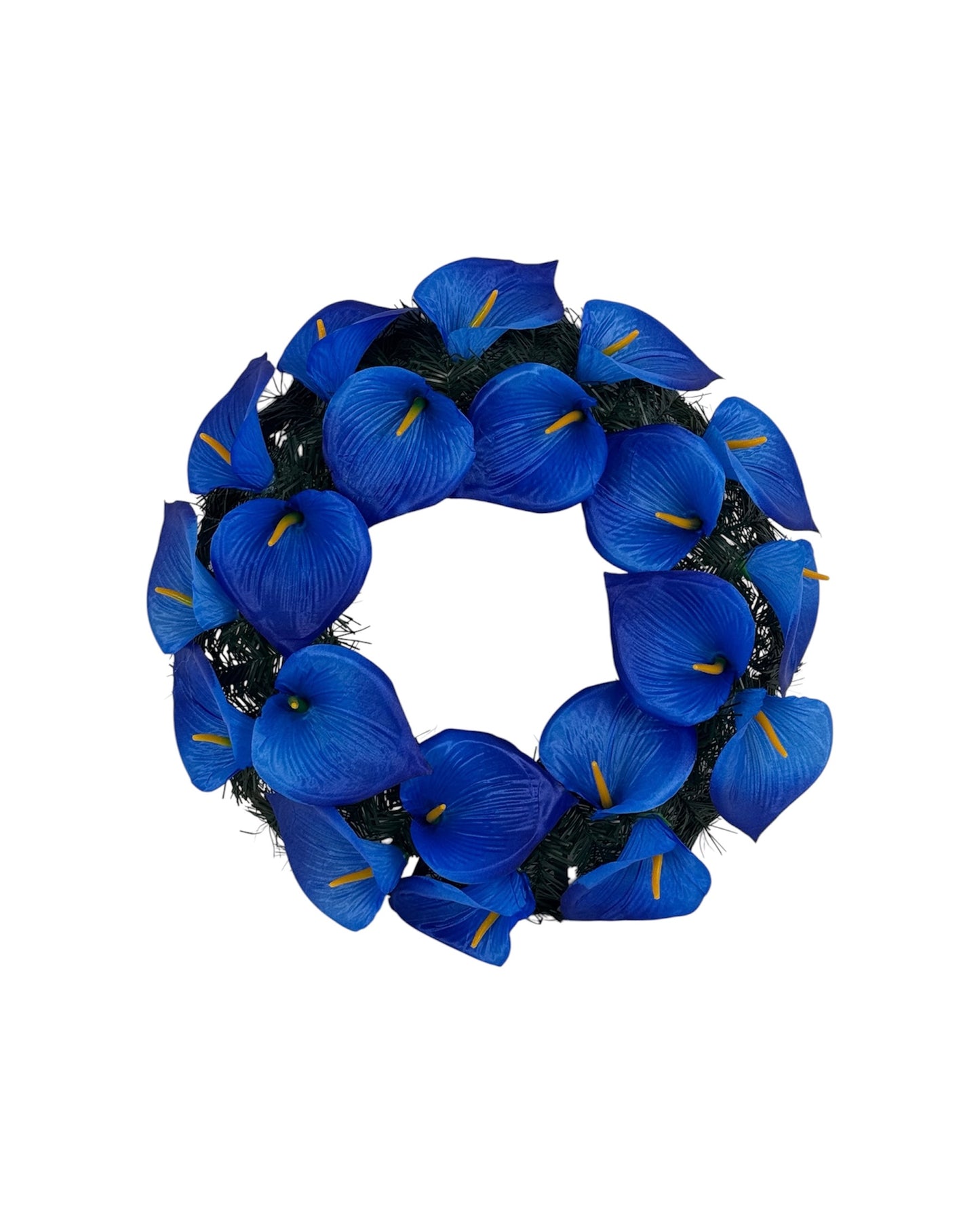 Coronita Funerara Rotunda cu Flori Cale D 38 cm