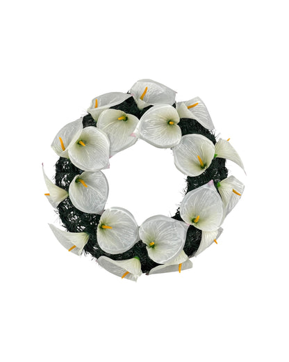 Coronita Funerara Rotunda cu Flori Cale D 38 cm