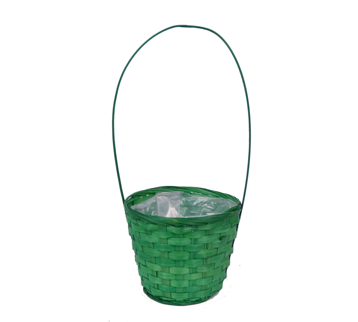 Cos bambus, mare, rotund cu o toarta