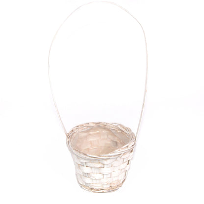 Cos bambus, mic, rotund cu o toarta H 9