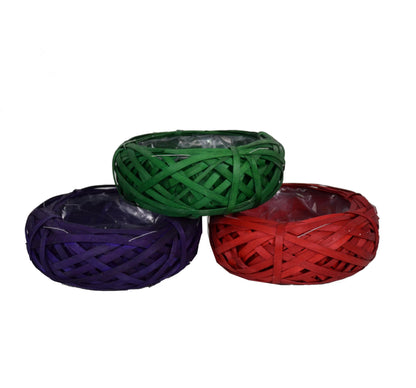 Cos din nuiele de lemn tip cuib H 8