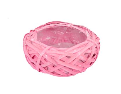 Cos din nuiele de lemn tip cuib H 8