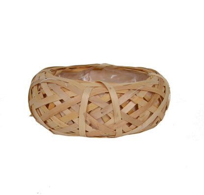 Cos din nuiele de lemn tip cuib H 8