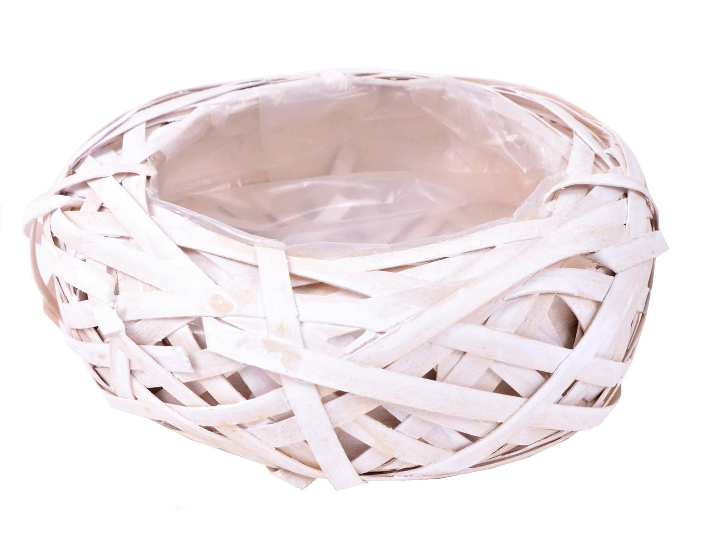 Cos din nuiele de lemn tip cuib H 8