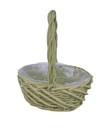 Cos din rachita oval cu o toarta m3