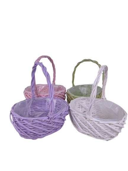 Cos din rachita oval cu o toarta m3