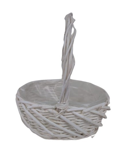 Cos din rachita oval cu o toarta m3