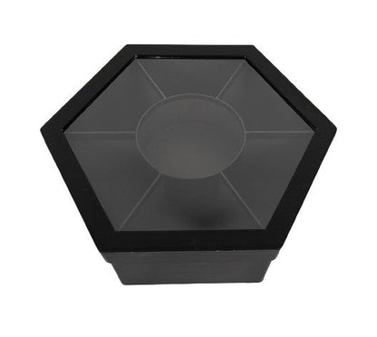 Cutie hexagonala cu separatoare si capac tansparent