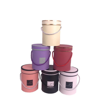 Cutie Rotunda Diplomat cu Toarta pentru Flori D12 x H16 cm