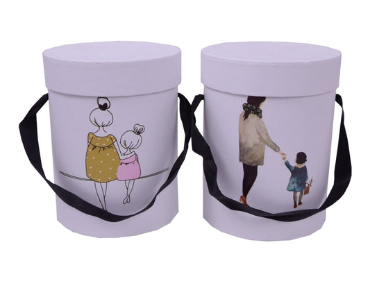 Cutie rotunda cu imprimeu foto