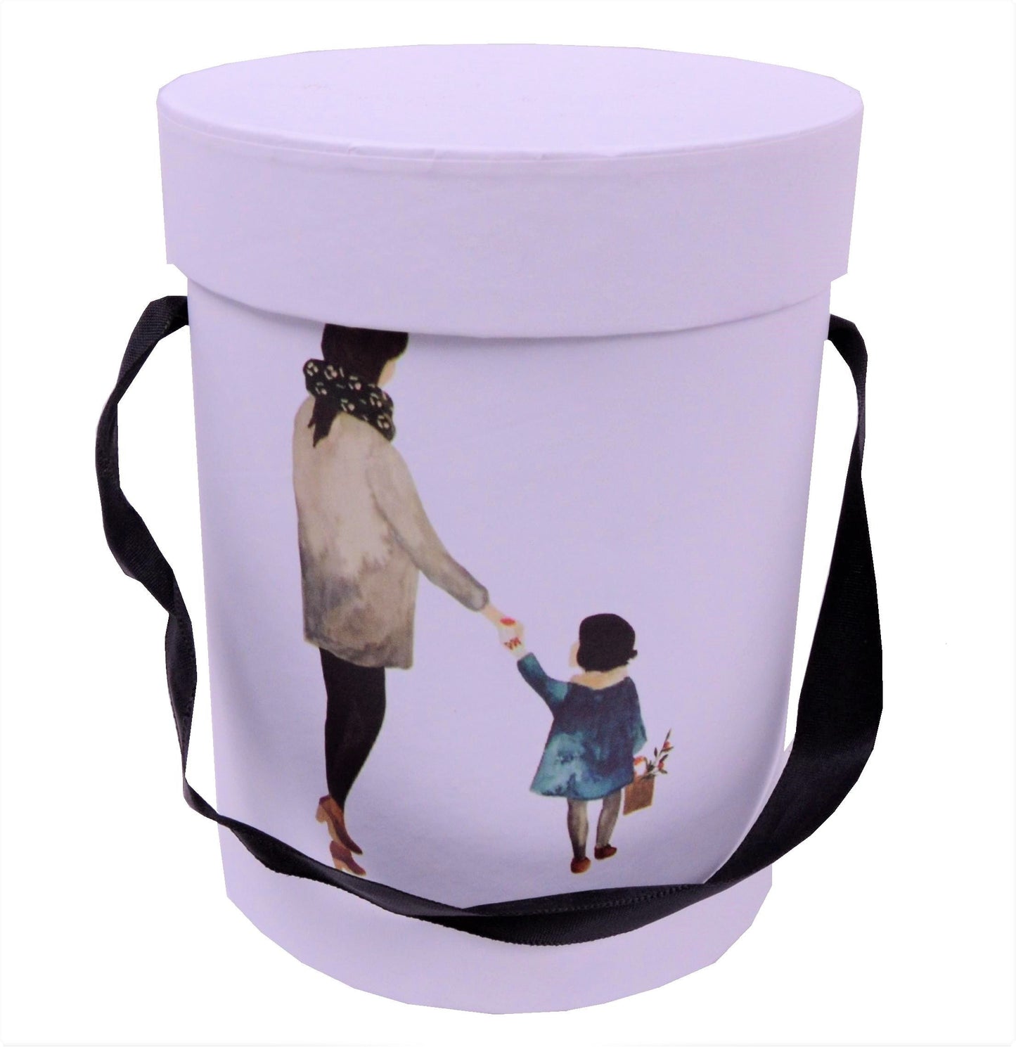 Cutie Rotunda cu Imprimeu Mama D12 x H15 cm