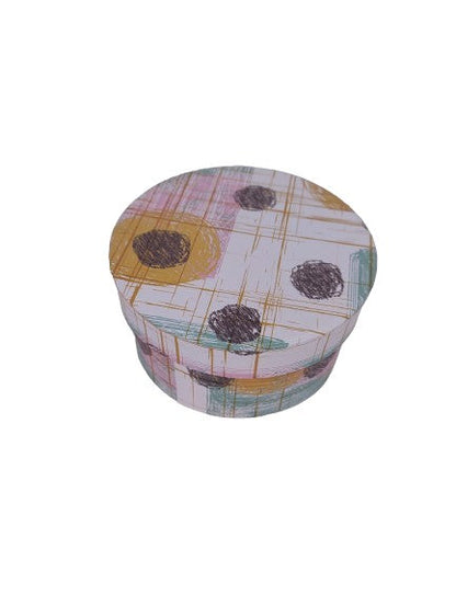 Cutie Rotunda cu Imprimeu Foto pentru Flori D14 x H7.5 cm