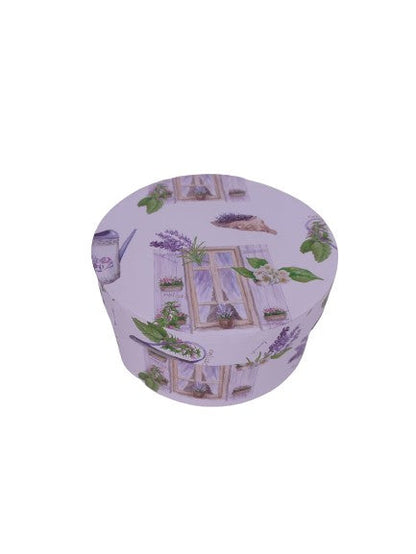 Cutie Rotunda cu Imprimeu Foto pentru Flori D14 x H7.5 cm