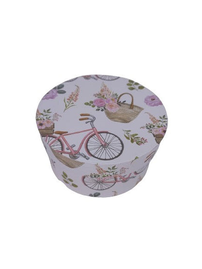 Cutie Rotunda cu Imprimeu Foto pentru Flori D14 x H7.5 cm