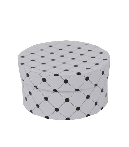 Cutie Rotunda cu Imprimeu Foto pentru Flori D14 x H7 cm