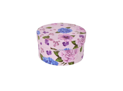 Cutie Rotunda cu Imprimeu Foto pentru Flori D14 x H7 cm