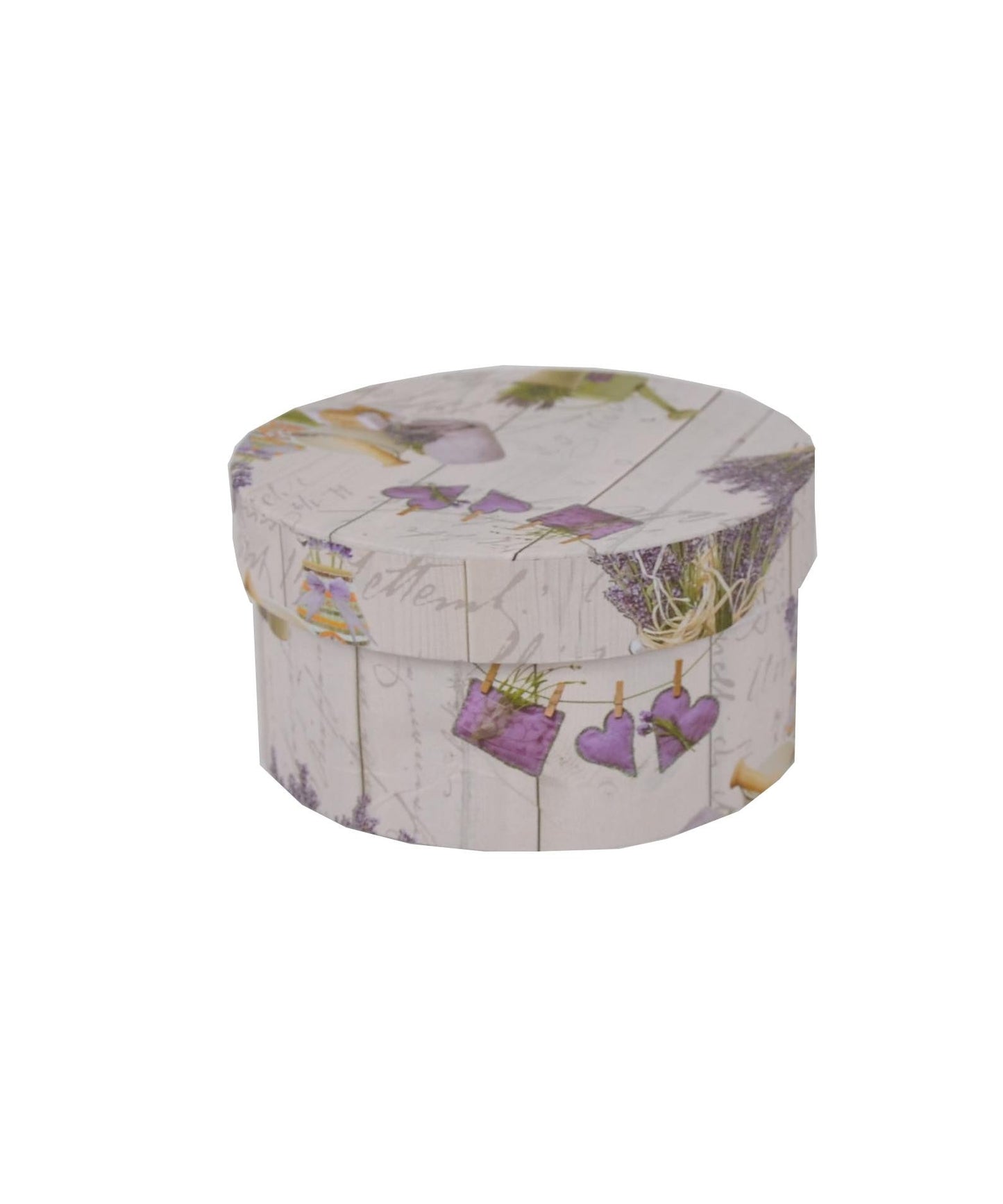 Cutie Rotunda cu Imprimeu Foto pentru Flori D14 x H7 cm