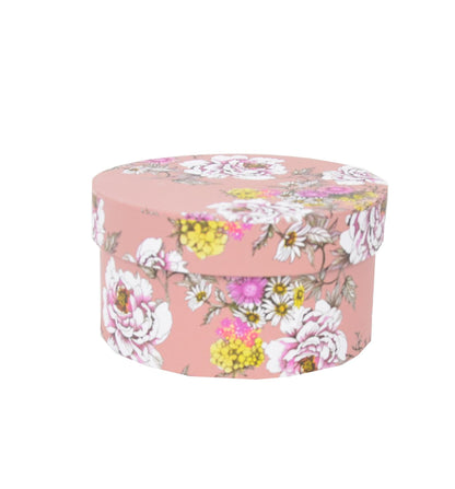 Cutie Rotunda cu Imprimeu Foto pentru Flori D14 x H7 cm
