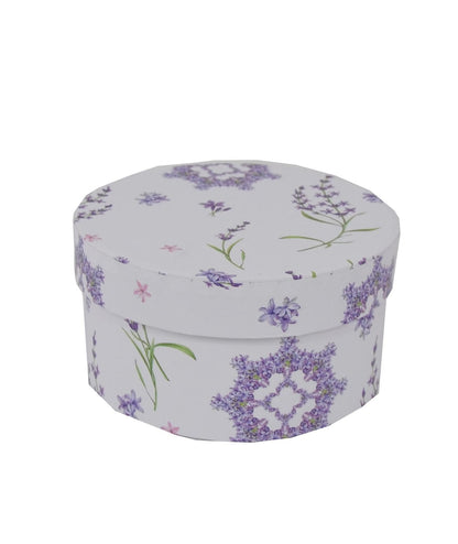 Cutie Rotunda cu Imprimeu Foto pentru Flori D14 x H7 cm
