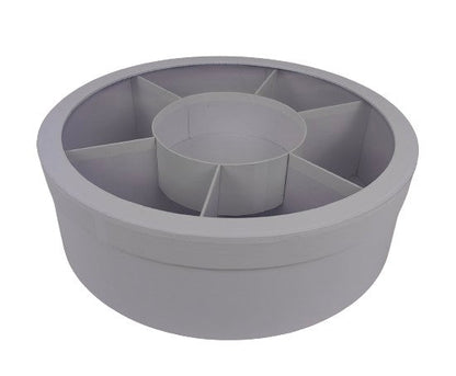 Cutie Rotunda cu Separatoare si Capac Transparent D35 x H11 cm