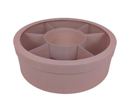 Cutie Rotunda cu Separatoare si Capac Transparent D35 x H11 cm