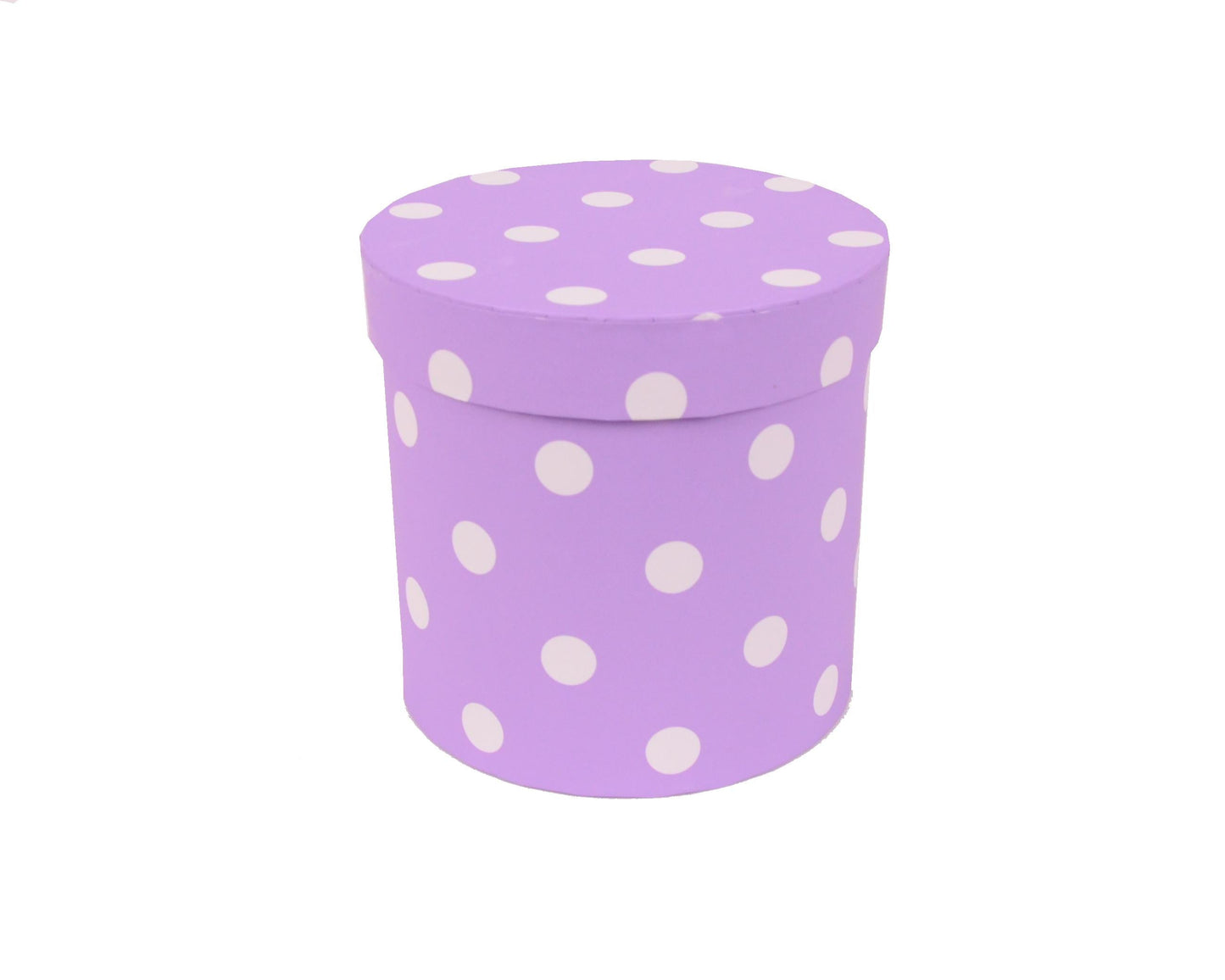 Cutie Rotunda Mica cu Buline pentru Flori D12 x H12 cm