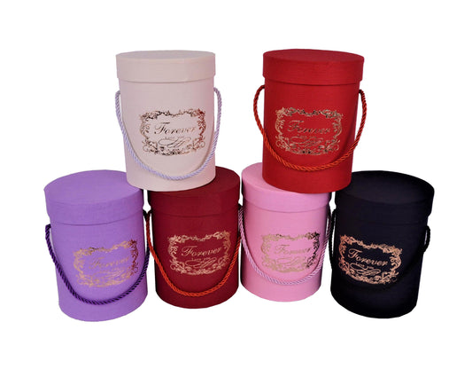 Cutie rotunda uni cu inscriptie H 18XD14CM