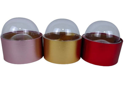 Cutie Rotunda Uni cu Capac Sferic Transparent D12 x H11.5 cm