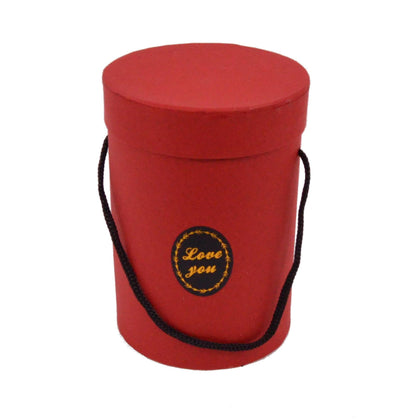 Cutie Rotunda Uni cu Inscriptie pentru Flori H16 cm