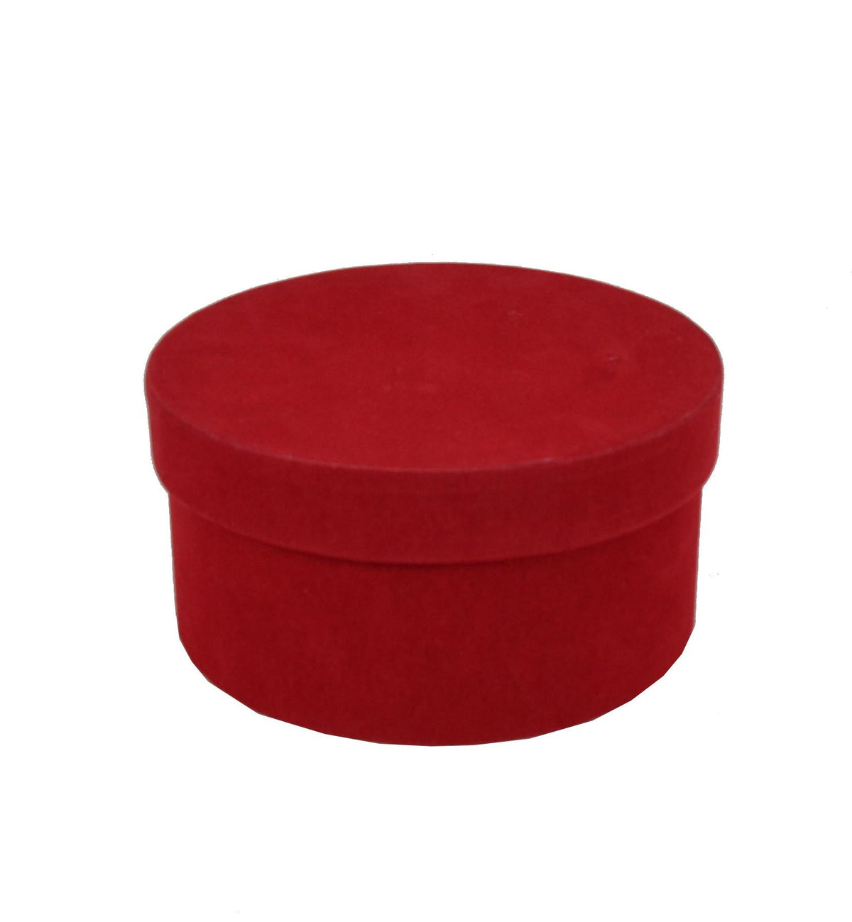 Cutie rotunda uni din velur H 9