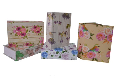 Cutie Tip Carte cu Imprimeu pentru Flori L23 x l16 x H6 cm