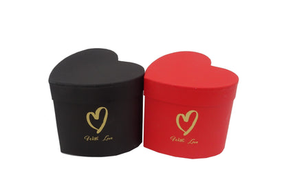 Cutie Tip Inima Uni cu Inscriptie pentru Flori D12x10 H10.5 cm