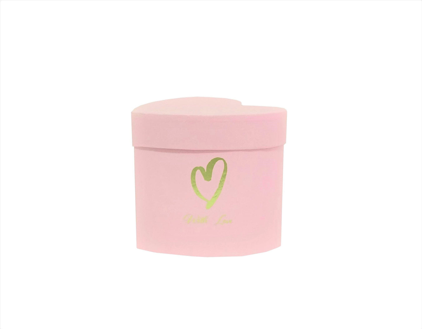 Cutie Tip Inima Uni cu Inscriptie pentru Flori D12x10 H10.5 cm