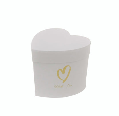 Cutie Tip Inima Uni cu Inscriptie pentru Flori D12x10 H10.5 cm