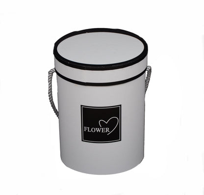 Cutie Rotunda Diplomat cu Toarta pentru Flori D12 x H16 cm