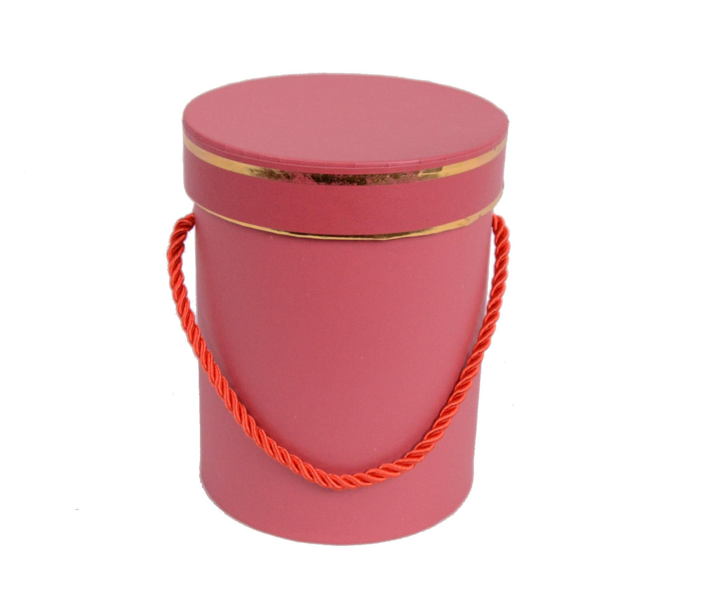Cutie Rotunda Diplomat cu Toarta pentru Flori D12 x H16 cm