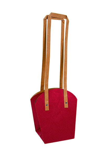 Set 10 pungi din hartie, toarta inalta, uni, mare H 20