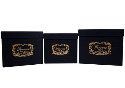 Set 3 Cutii Patrate cu Logo pentru Flori H16-H18