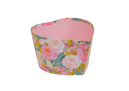 Cutie Tip Inima cu Imprimeu pentru Flori D17x13 H10 cm