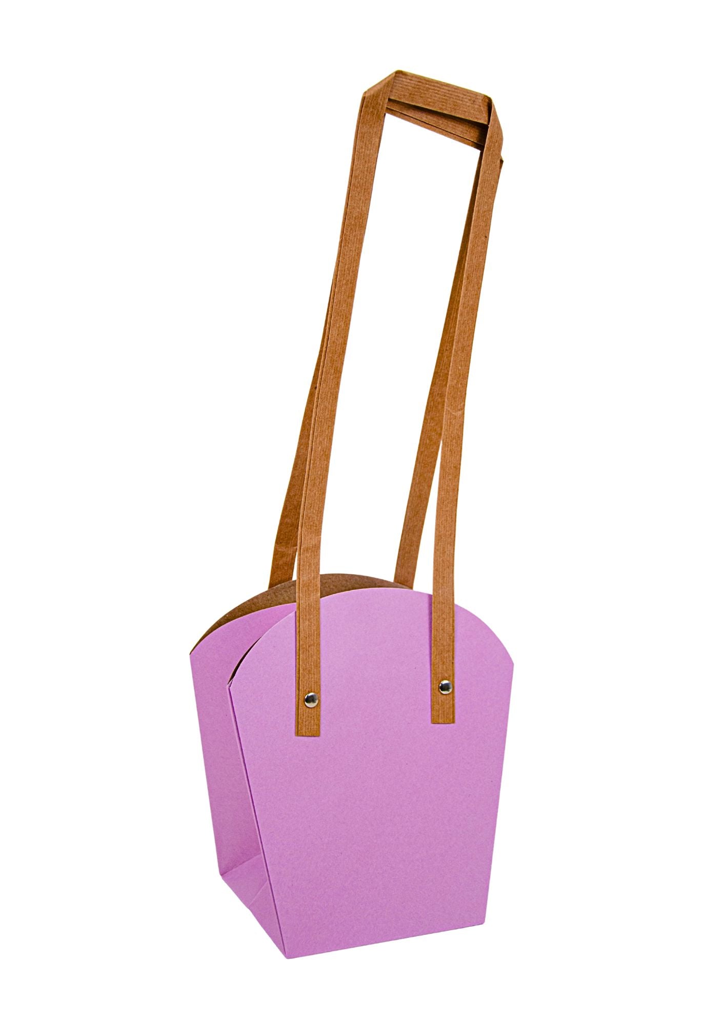 Set 10 pungi din hartie, toarta inalta, uni, mare H 20