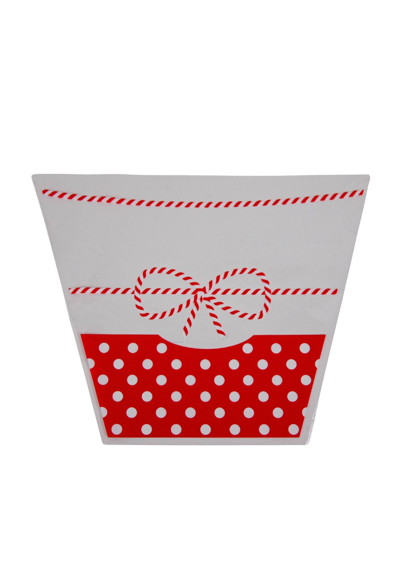 Set 100 Pungi Flori Rosii si Transparente Decorate