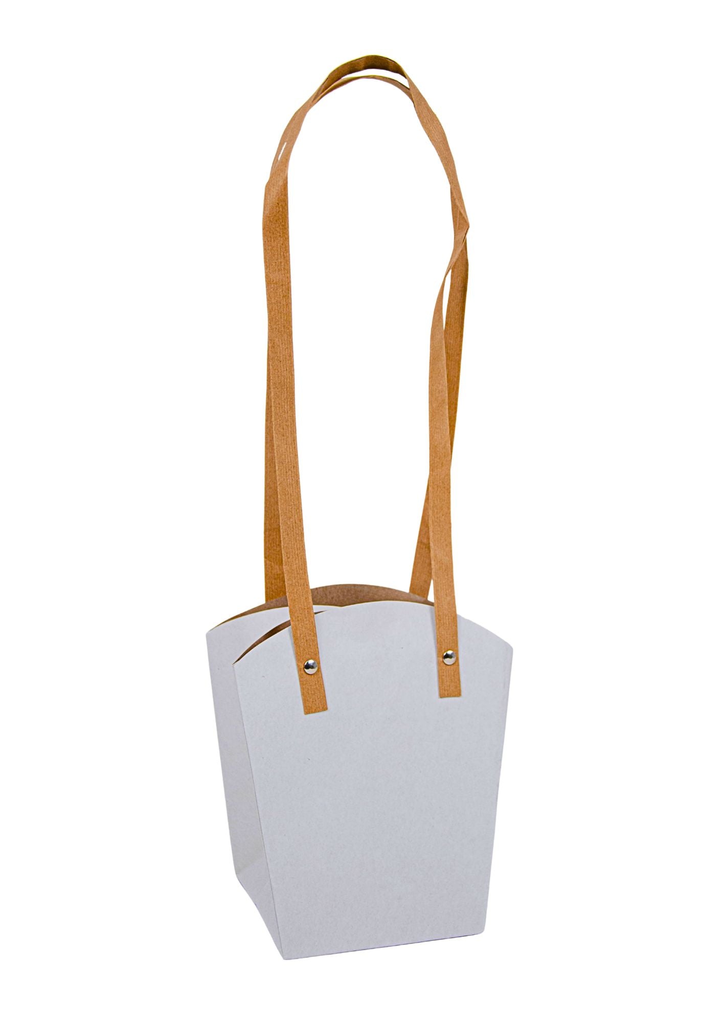 Set 10 pungi din hartie, toarta inalta, uni, mare H 20