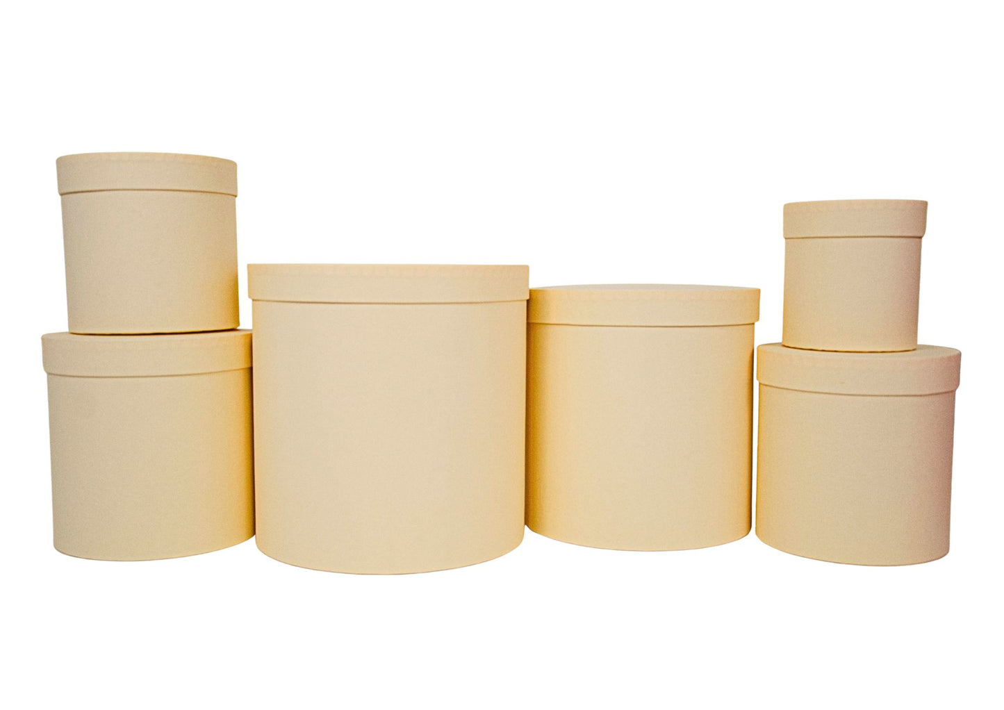 Set 6 Cutii Rotunde pentru Flori H12.5-H25