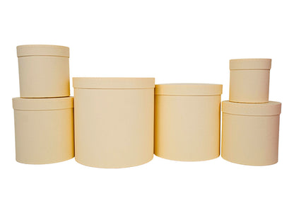 Set 6 Cutii Rotunde pentru Flori H12.5-H25