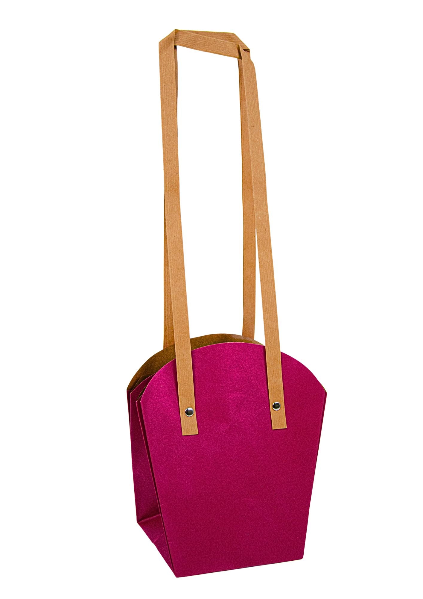 Set 10 pungi din hartie, toarta inalta, uni, mare H 20