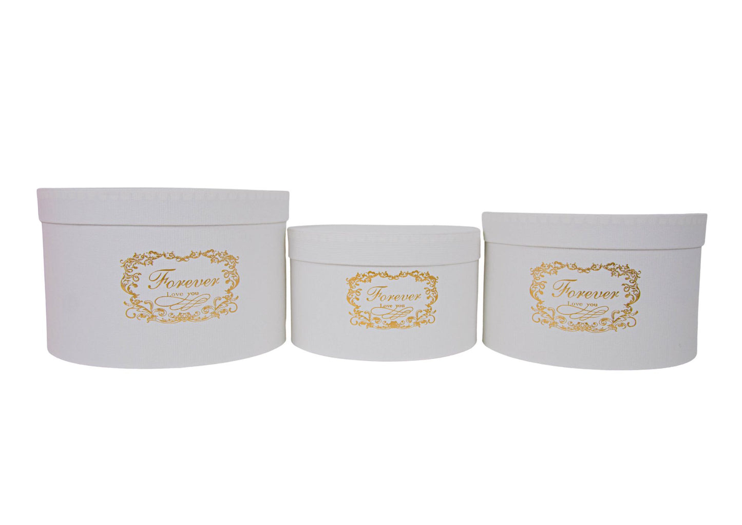 Set 3 Cutii pentru Aranjamente Florale "Forever Love You" H12-H16