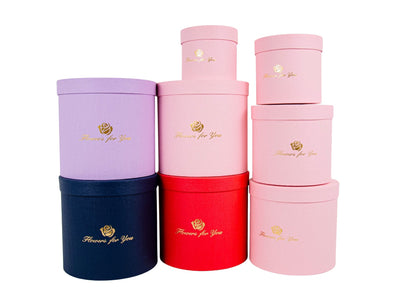 Set 5 Cutii Decoratiuni cu Logo pentru Flori "Flowers For You" H12-H21