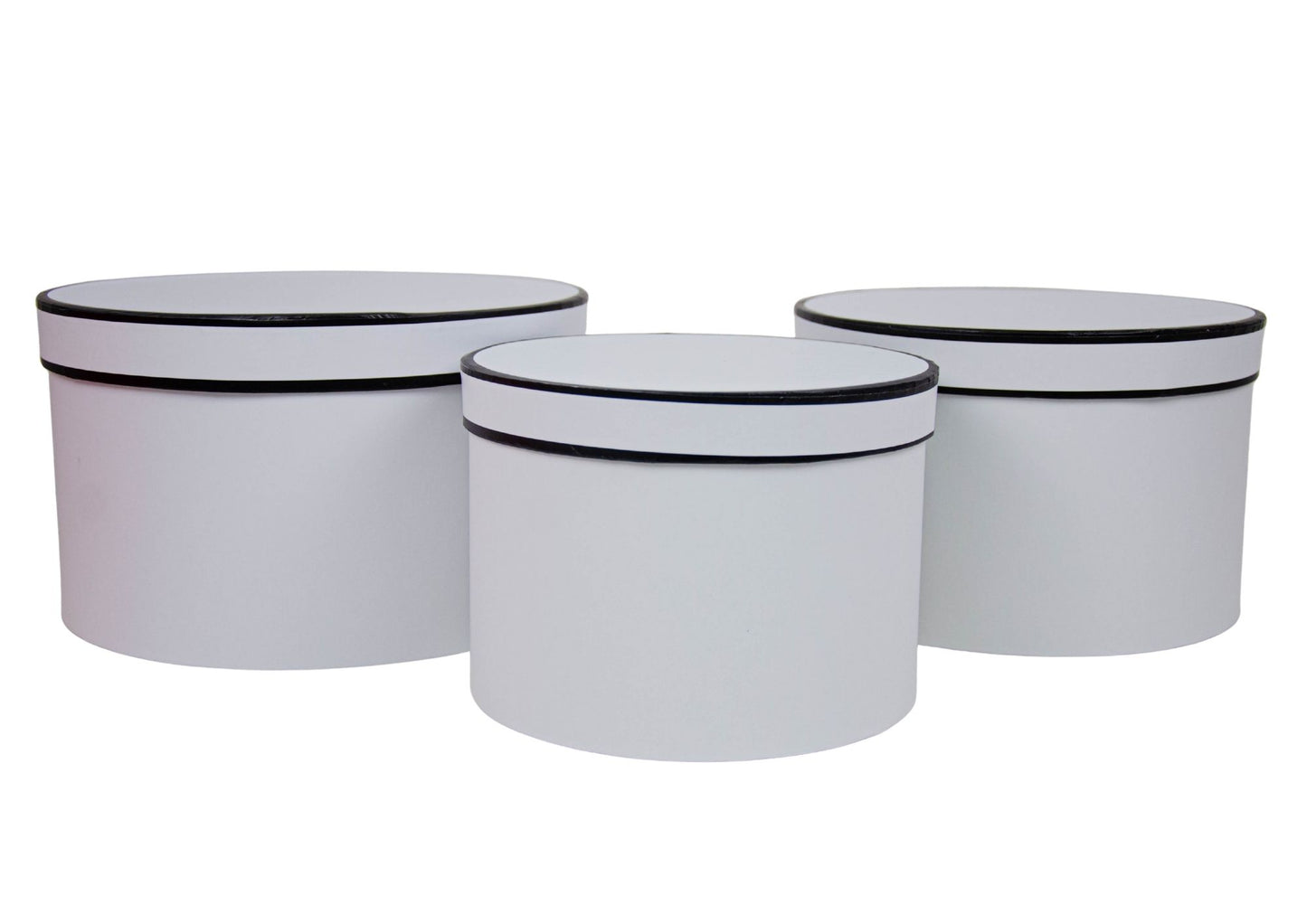 Set 3 Cutii Rotunde Diplomat pentru Flori "Flower" H13-H15